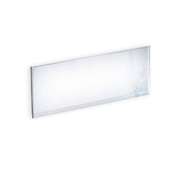 Azar Displays Clear Acrylic Header Sign Holder- Insert Your Own Graphic 8" x 4" 700044